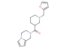 2-{[1-(2-furylmethyl)-3-piperidinyl]carbonyl}-1,2,3,4-tetrahydropyrrolo[1,2-a]pyrazine