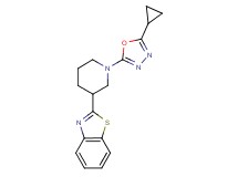 2-[1-(5-cyclopropyl-1,3,4-oxadiazol-2-yl)piperidin-3-yl]-1,3-benzothiazole