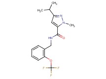 3-isopropyl-1-methyl-N-[2-(trifluoromethoxy)benzyl]-1H-pyrazole-5-carboxamide