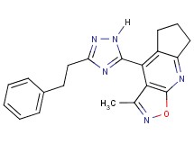 3-methyl-4-[3-(2-phenylethyl)-1H-1,2,4-triazol-5-yl]-6,7-dihydro-5H-cyclopenta[b]isoxazolo[4,5-e]pyridine