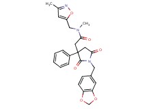 2-[1-(1,3-benzodioxol-5-ylmethyl)-2,5-dioxo-3-phenyl-3-pyrrolidinyl]-N-methyl-N-[(3-methyl-5-isoxazolyl)methyl]acetamide
