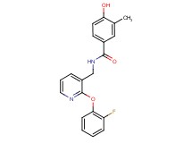 N-{[2-(2-fluorophenoxy)pyridin-3-yl]methyl}-4-hydroxy-3-methylbenzamide