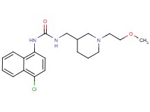 N-(4-chloro-1-naphthyl)-N'-{[1-(2-methoxyethyl)piperidin-3-yl]methyl}urea