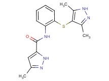 N-{2-[(3,5-dimethyl-1H-pyrazol-4-yl)thio]phenyl}-3-methyl-1H-pyrazole-5-carboxamide