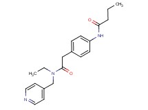 N-(4-{2-[ethyl(pyridin-4-ylmethyl)amino]-2-oxoethyl}phenyl)butanamide