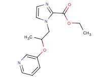 ethyl 1-[2-(pyridin-3-yloxy)propyl]-1H-imidazole-2-carboxylate