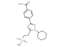 4-{1-cyclohexyl-5-[2-(methylsulfonyl)ethyl]-1H-1,2,4-triazol-3-yl}benzamide