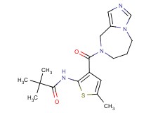 N-[3-(6,7-dihydro-5H-imidazo[1,5-a][1,4]diazepin-8(9H)-ylcarbonyl)-5-methyl-2-thienyl]-2,2-dimethylpropanamide