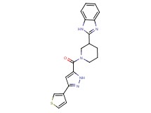 2-(1-{[3-(3-thienyl)-1H-pyrazol-5-yl]carbonyl}-3-piperidinyl)-1H-benzimidazole