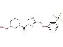 {1-[(2-{[3-(trifluoromethyl)phenoxy]methyl}-1,3-oxazol-4-yl)carbonyl]-3-piperidinyl}methanol