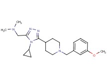 ({4-cyclopropyl-5-[1-(3-methoxybenzyl)piperidin-4-yl]-4H-1,2,4-triazol-3-yl}methyl)dimethylamine