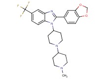 4-[2-(1,3-benzodioxol-5-yl)-5-(trifluoromethyl)-1H-benzimidazol-1-yl]-1'-methyl-1,4'-bipiperidine