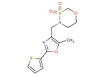 4-{[5-methyl-2-(2-thienyl)-1,3-oxazol-4-yl]methyl}-1,3,4-oxathiazinane 3,3-dioxide