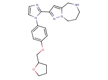 2-{1-[4-(tetrahydro-2-furanylmethoxy)phenyl]-1H-imidazol-2-yl}-5,6,7,8-tetrahydro-4H-pyrazolo[1,5-a][1,4]diazepine hydrochloride