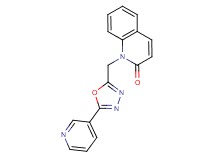 1-[(5-pyridin-3-yl-1,3,4-oxadiazol-2-yl)methyl]quinolin-2(1H)-one