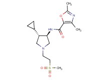 N-{rel-(3R,4S)-4-cyclopropyl-1-[2-(methylsulfonyl)ethyl]-3-pyrrolidinyl}-2,4-dimethyl-1,3-oxazole-5-carboxamide hydrochloride
