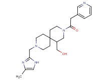 [9-[(4-methyl-1H-imidazol-2-yl)methyl]-3-(pyridin-3-ylacetyl)-3,9-diazaspiro[5.5]undec-1-yl]methanol