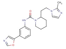 2-[2-(2-methyl-1H-imidazol-1-yl)ethyl]-N-[3-(1,3-oxazol-5-yl)phenyl]piperidine-1-carboxamide