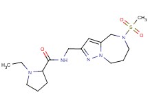 1-ethyl-N-{[5-(methylsulfonyl)-5,6,7,8-tetrahydro-4H-pyrazolo[1,5-a][1,4]diazepin-2-yl]methyl}prolinamide
