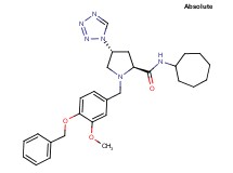 (4R)-1-[4-(benzyloxy)-3-methoxybenzyl]-N-cycloheptyl-4-(1H-tetrazol-1-yl)-L-prolinamide
