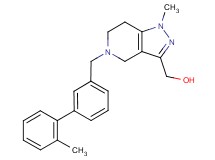 {1-methyl-5-[(2'-methylbiphenyl-3-yl)methyl]-4,5,6,7-tetrahydro-1H-pyrazolo[4,3-c]pyridin-3-yl}methanol