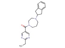 1-(2,3-dihydro-1H-inden-2-yl)-4-[(2-ethyl-5-pyrimidinyl)carbonyl]-1,4-diazepane