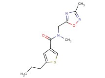 N-methyl-N-[(3-methyl-1,2,4-oxadiazol-5-yl)methyl]-5-propylthiophene-3-carboxamide