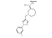 (3S)-1-{[1-(3-fluorophenyl)-1H-pyrazol-4-yl]methyl}-N,N-dimethylazepan-3-amine
