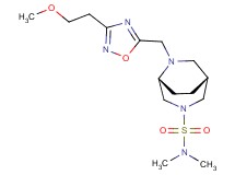 (1R*,5R*)-6-{[3-(2-methoxyethyl)-1,2,4-oxadiazol-5-yl]methyl}-N,N-dimethyl-3,6-diazabicyclo[3.2.2]nonane-3-sulfonamide