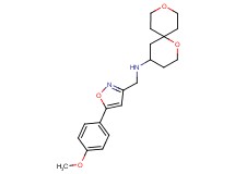 1,9-dioxaspiro[5.5]undec-4-yl{[5-(4-methoxyphenyl)isoxazol-3-yl]methyl}amine