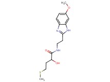 2-hydroxy-N-[2-(6-methoxy-1H-benzimidazol-2-yl)ethyl]-4-(methylthio)butanamide