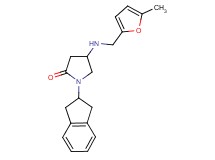 1-(2,3-dihydro-1H-inden-2-yl)-4-{[(5-methyl-2-furyl)methyl]amino}-2-pyrrolidinone