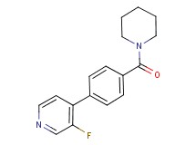 3-fluoro-4-[4-(piperidin-1-ylcarbonyl)phenyl]pyridine