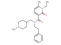 1-ethyl-6-methyl-N-[(1-methylpiperidin-4-yl)methyl]-2-oxo-N-(2-phenylethyl)-1,2-dihydropyridine-3-carboxamide