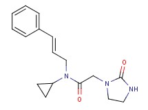 N-cyclopropyl-2-(2-oxoimidazolidin-1-yl)-N-[(2E)-3-phenylprop-2-en-1-yl]acetamide