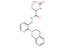 N~2~-acetyl-N~1~-{[2-(3,4-dihydroisoquinolin-2(1H)-yl)pyridin-3-yl]methyl}serinamide