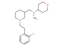 ({1-[2-(2-fluorophenyl)ethyl]-3-piperidinyl}methyl)methyl(tetrahydro-2H-pyran-4-yl)amine