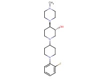(3R*,4R*)-1'-(2-fluorophenyl)-4-(4-methyl-1-piperazinyl)-1,4'-bipiperidin-3-ol