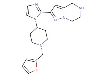 2-{1-[1-(2-furylmethyl)-4-piperidinyl]-1H-imidazol-2-yl}-4,5,6,7-tetrahydropyrazolo[1,5-a]pyrazine dihydrochloride