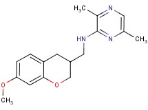 N-[(7-methoxy-3,4-dihydro-2H-chromen-3-yl)methyl]-3,6-dimethylpyrazin-2-amine