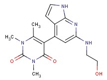 5-{6-[(2-hydroxyethyl)amino]-1H-pyrrolo[2,3-b]pyridin-4-yl}-1,3,6-trimethylpyrimidine-2,4(1H,3H)-dione