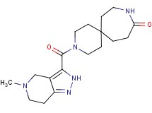 3-[(5-methyl-4,5,6,7-tetrahydro-2H-pyrazolo[4,3-c]pyridin-3-yl)carbonyl]-3,9-diazaspiro[5.6]dodecan-10-one