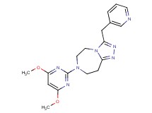 7-(4,6-dimethoxy-2-pyrimidinyl)-3-(3-pyridinylmethyl)-6,7,8,9-tetrahydro-5H-[1,2,4]triazolo[4,3-d][1,4]diazepine