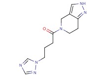 5-[4-(1H-1,2,4-triazol-1-yl)butanoyl]-4,5,6,7-tetrahydro-2H-pyrazolo[4,3-c]pyridine