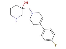 3-{[4-(4-fluorophenyl)-3,6-dihydro-1(2H)-pyridinyl]methyl}-3-piperidinol dihydrochloride