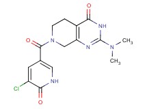 7-[(5-chloro-6-oxo-1,6-dihydro-3-pyridinyl)carbonyl]-2-(dimethylamino)-5,6,7,8-tetrahydropyrido[3,4-d]pyrimidin-4(3H)-one