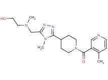 2-{methyl[(4-methyl-5-{1-[(4-methylpyridin-3-yl)carbonyl]piperidin-4-yl}-4H-1,2,4-triazol-3-yl)methyl]amino}ethanol