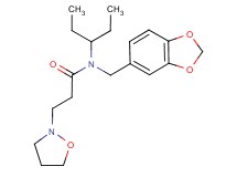 N-(1,3-benzodioxol-5-ylmethyl)-N-(1-ethylpropyl)-3-isoxazolidin-2-ylpropanamide