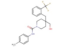 4-(hydroxymethyl)-N-(4-methylphenyl)-4-[2-(trifluoromethyl)benzyl]-1-piperidinecarboxamide
