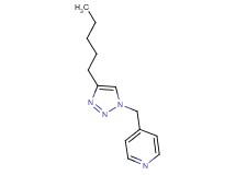 4-[(4-pentyl-1H-1,2,3-triazol-1-yl)methyl]pyridine